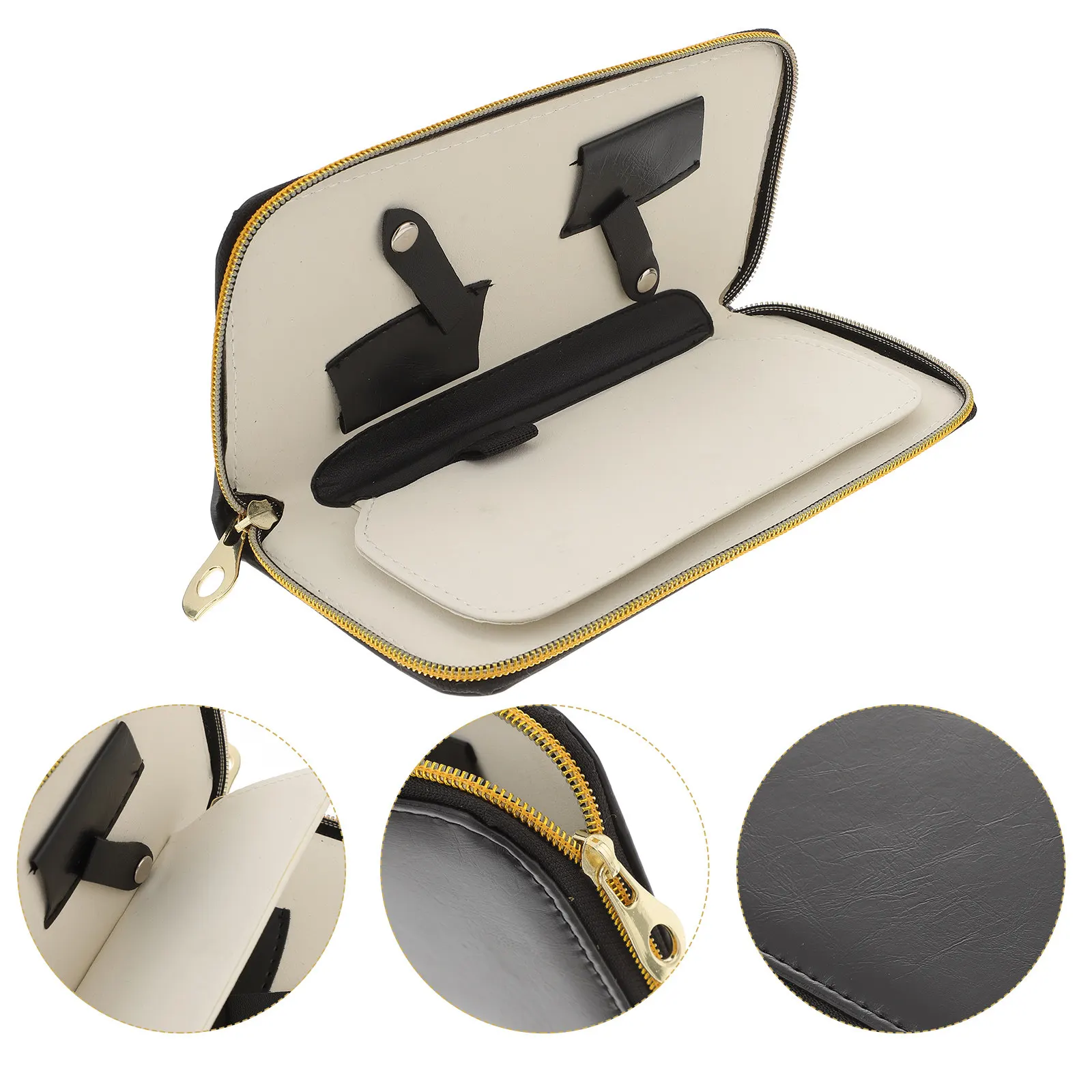 

Hairdressing Scissor Bag Holds 4 Scissors Organizer Pouch for Barber Tools Elastic Flexible Storage Case Air Permeable Design