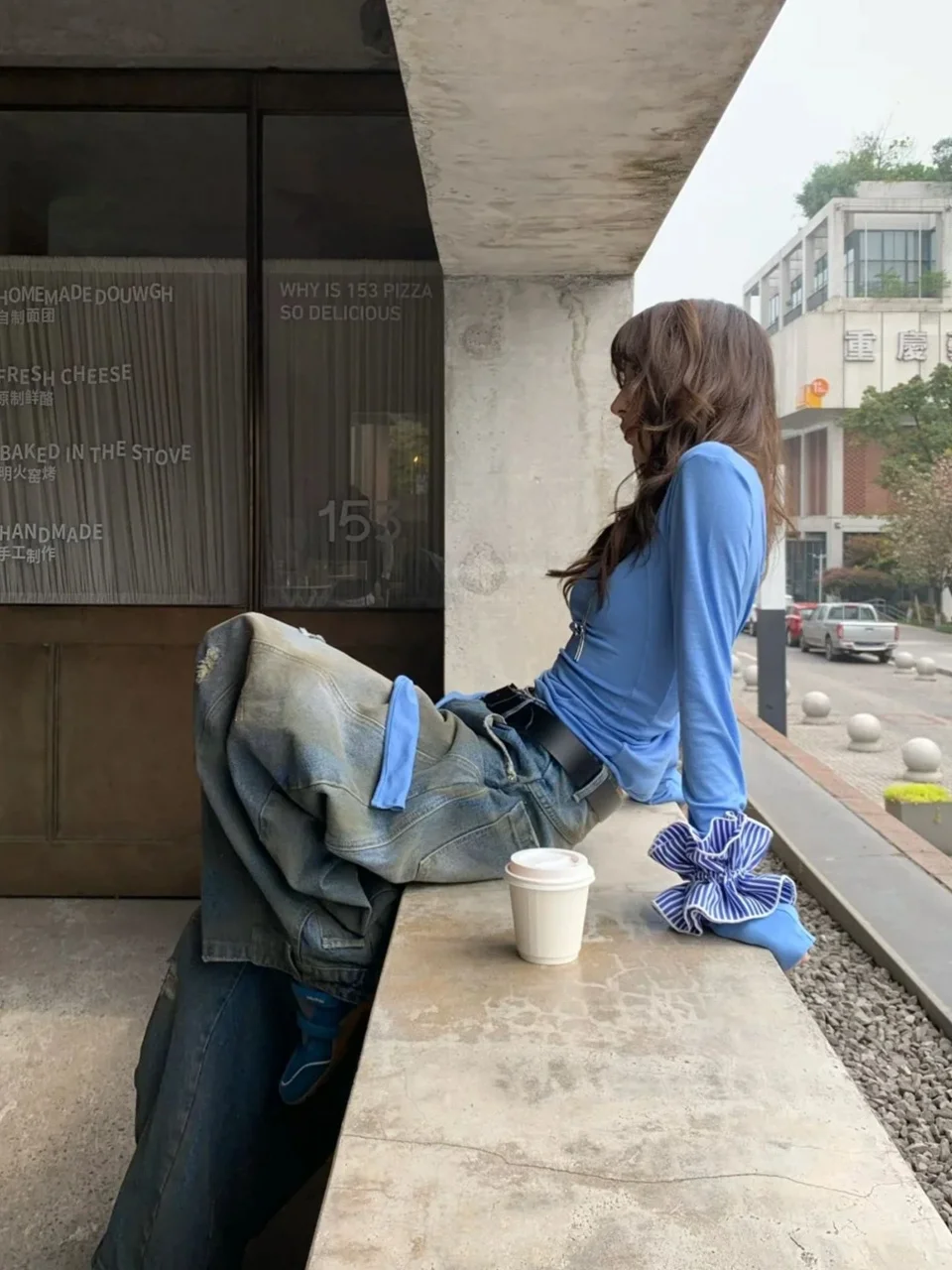 قميص Y2K نسائي بأكمام طويلة مكشوف الأكتاف لعام 2025 - قميص ربطة عنق بقصة ضيقة وكشكشة، ملابس خروج منفعلة لربيع الخريف #5