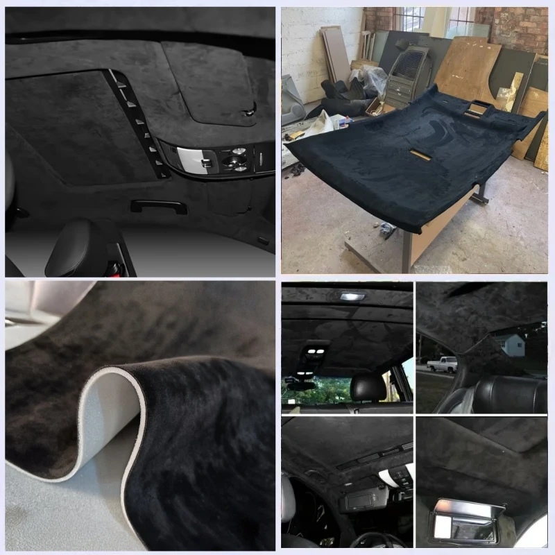 

250x150cm Suede Headliner Fabric Foam Backing for Car Truck Interior Trim Protect Aging Broken Faded DIY Car Roof Canopy Cloth