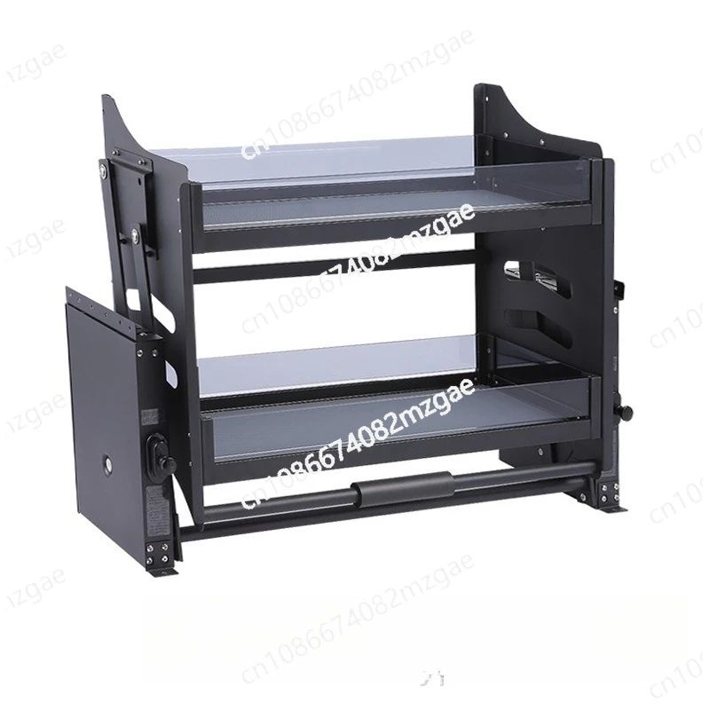 

Kitchen cabinet glass lift pull basket glass seasoning basket storage lift