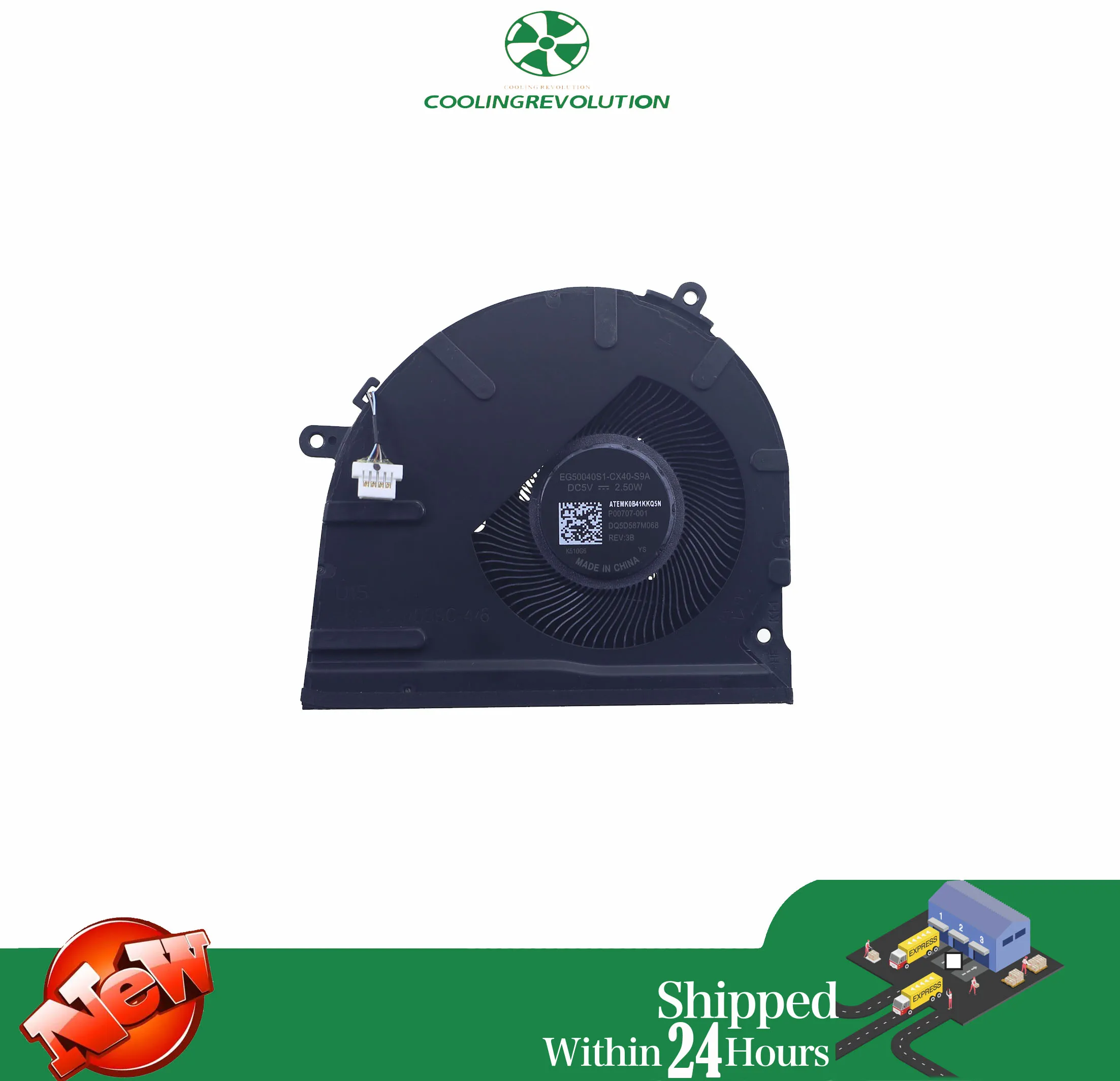 Laptop CPU Cooling Fan for HP 460 465 660 G11 HSN-Q038-4 HSN-Q038-6 HSN-Q039C-4 HSN-Q039C-6 P00707-001