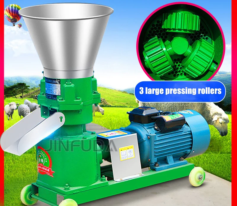 Model 260 Feed Processing Machines Small Feed Pellet Machine Hot Sale Animal Feed Pellet Granulator