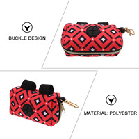 Portable Dog Poop Bag Holder Trash Container Wear Resist Green Pouch Treat Carrier Suitable Scenarios Pet Supply