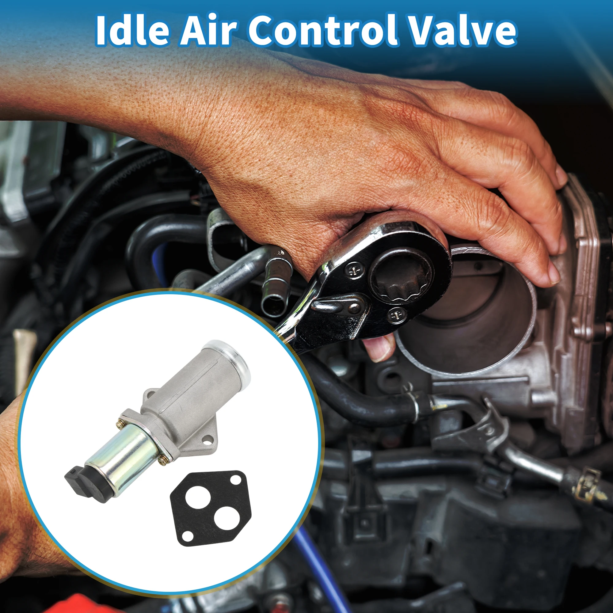 UXCELL صمام التحكم في الهواء الخامل للسيارة فولفو S40 1995-2004 رقم 7700859134 #2