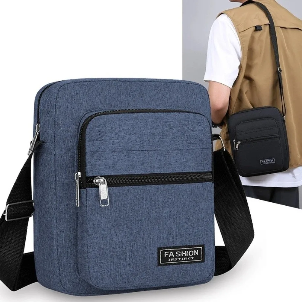 حقيبة كروس كبيرة جديدة أكسفورد رمادي رسول حقيبة كتف للرجال