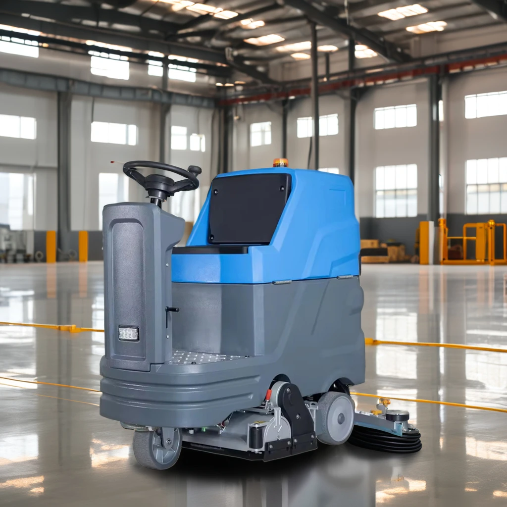 Machine Industrial Cleaning Equipment New Condition Professional Electric Ride-on Floor Sweeper and Scrubber