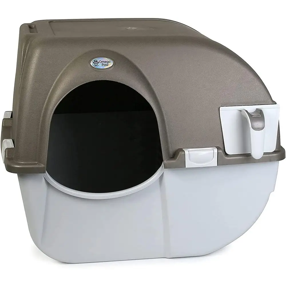 

Self-Cleaning Litter Tray for Cats Up to 10 lbs, Brown, Suitable for Kittens