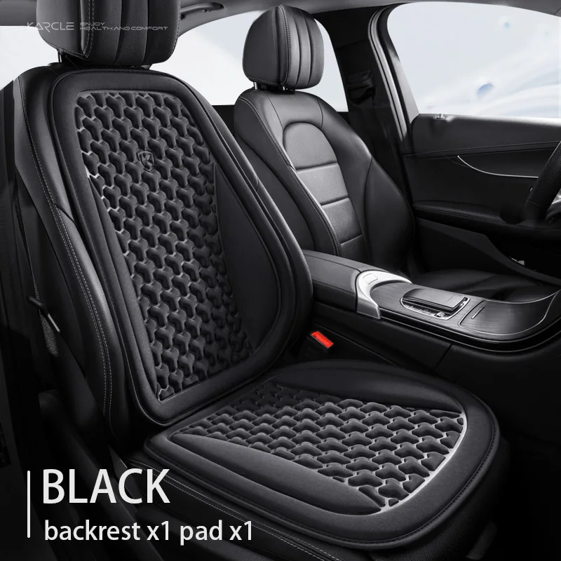 Karcle Autositzbezug für Autositze, 3D atmungsaktiver Autositzschutz, universelles Autositzkissen, konvexe, schweißfeste Stuhlmatte – Detail 16