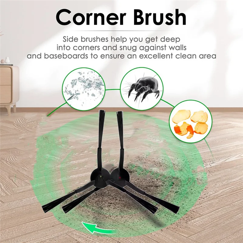 Сменная боковая щетка M17K, 6 шт., аксессуары для подметальных машин Minien MX90 Pro/Selectpro EGR-100, 6 шт.