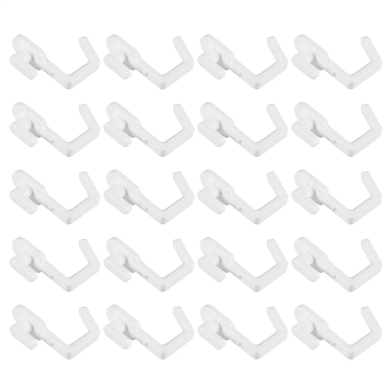 20 Pcs Hook Rack Small Pegboard Hooks Shelves Bike Hole for Hanging Tools Plastic Hanger Work Hangers Clothes