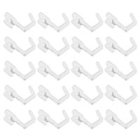20 Pcs Hook Rack Small Pegboard Hooks Shelves Bike Hole for Hanging Tools Plastic Hanger Work Hangers Clothes