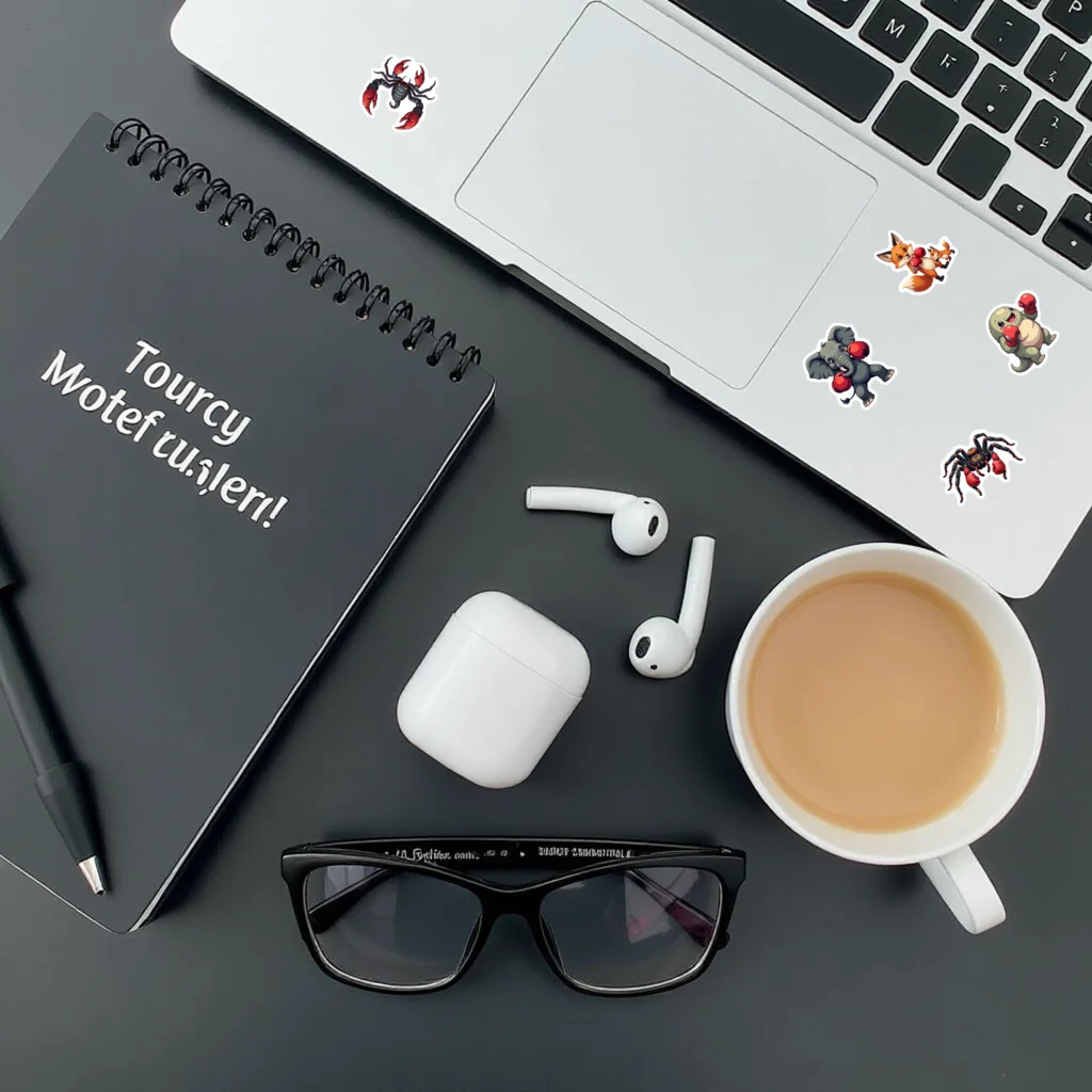 35 قطعة-70 قطعة ملصقات لطيفة ملصقات كرتونية ملصقات حيوانات للجيتار DIY لوح التزلج المحمول الأمتعة ديكور DIY #6