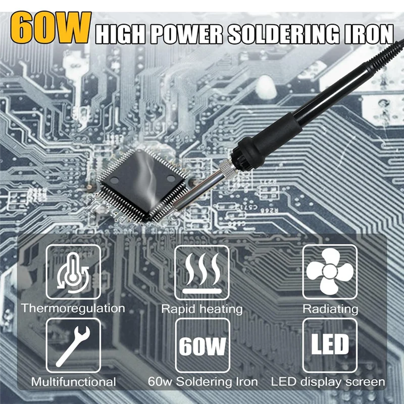 ABL-60W 480 ° C 휴대용 무선 전기 납땜 인두 U에 대한 20V 배터리 쉬운 다기능 전기 용접 기계