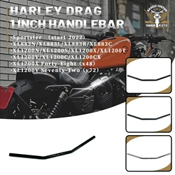 Motorcycle Drag handlebars 1-inch for Harley Sportster XL883N/XL883L/XL883R XL1200-X48 XL1200-V72 start-2022 custom handlebar