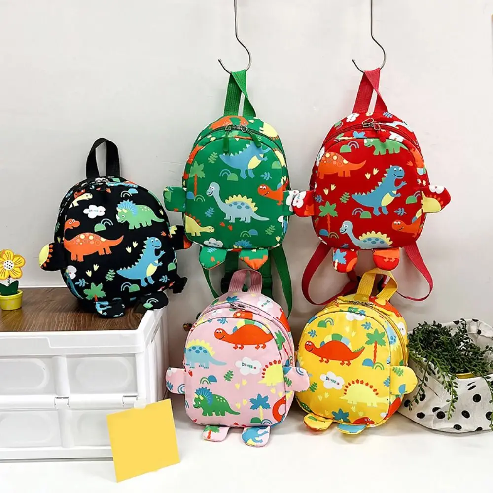 Mochilas de dinosaurio Y2K para bebé, mochila escolar con bonitos dibujos para guardería, mochilas escolares ajustables de nailon para niños para la escuela