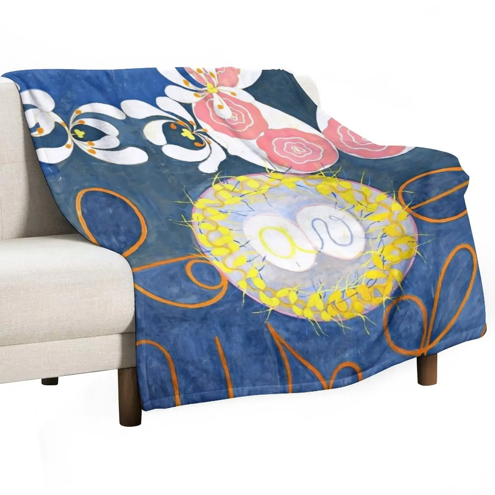 Hilma af Klint The Ten Largest, No. 01, Childhood, Group IV Throw Blanket Luxury Sofa Decorative Beds Blankets
