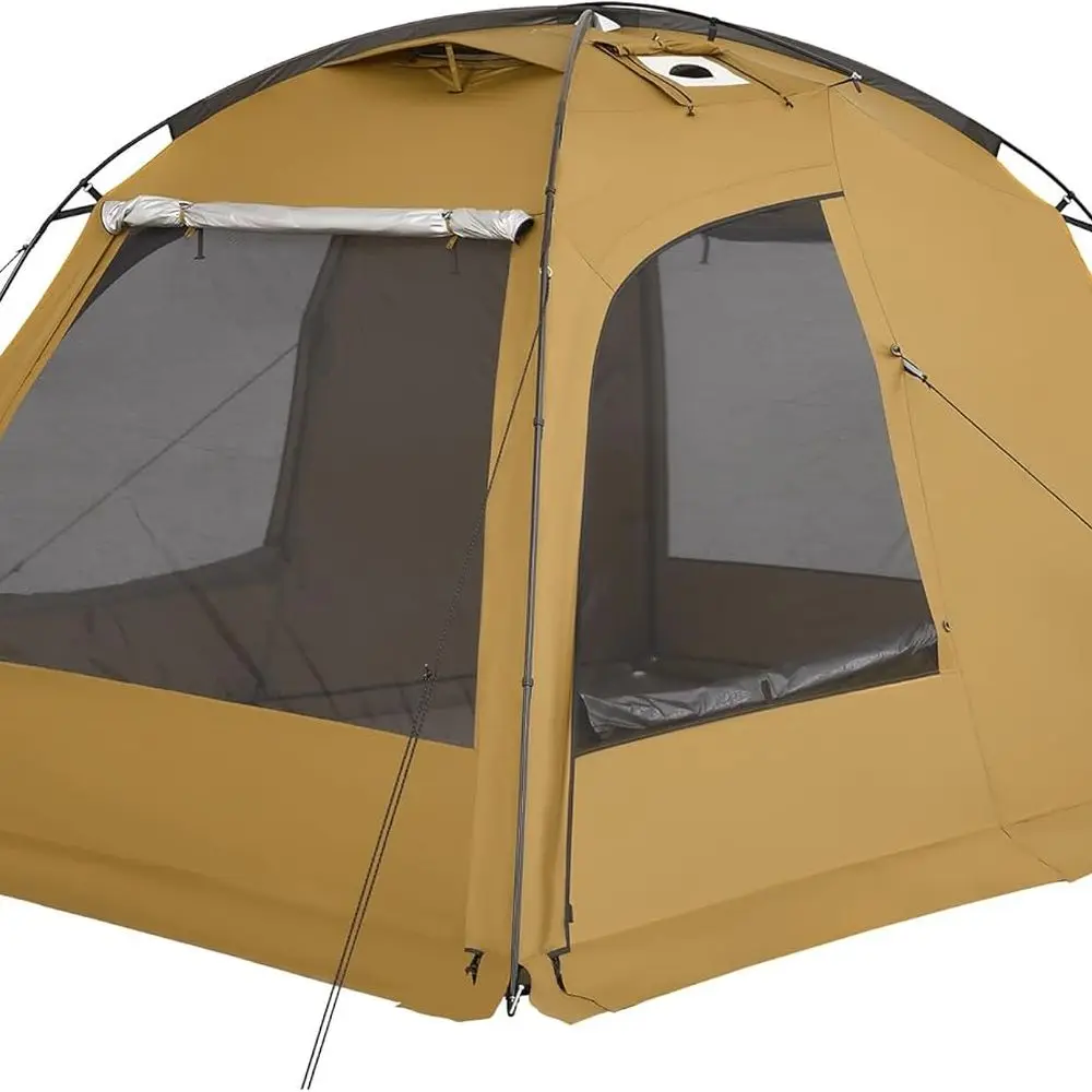 

Всесезонная двухслойная палатка для дюн с разъемом для плиты, водонепроницаемая палатка для кемпинга на 2-4 человека
