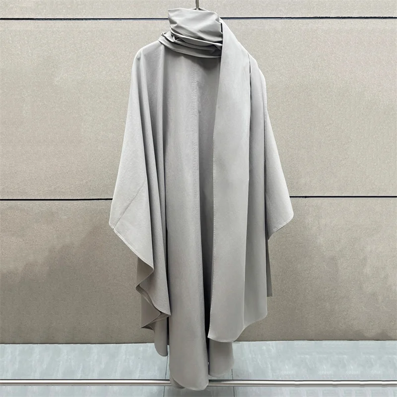 women's trench coat New single breasted loose fitting women's windbreaker for autumn 2026 Scarf collar long women's jacket y2k