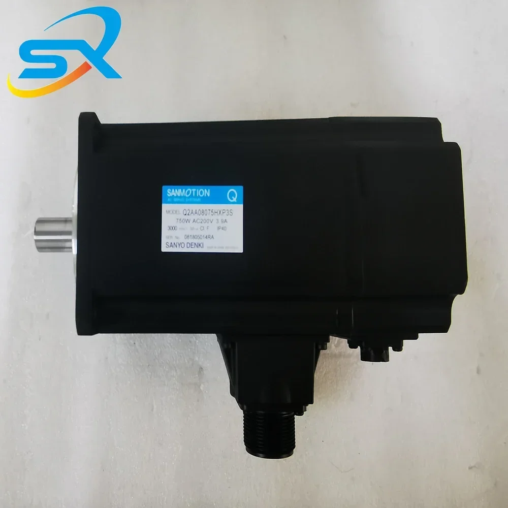 100 % Original Sanyo Denki Servomotor Q2AA08075HXP3S PLC Controller Servomotor Q2AA08075HXP3S