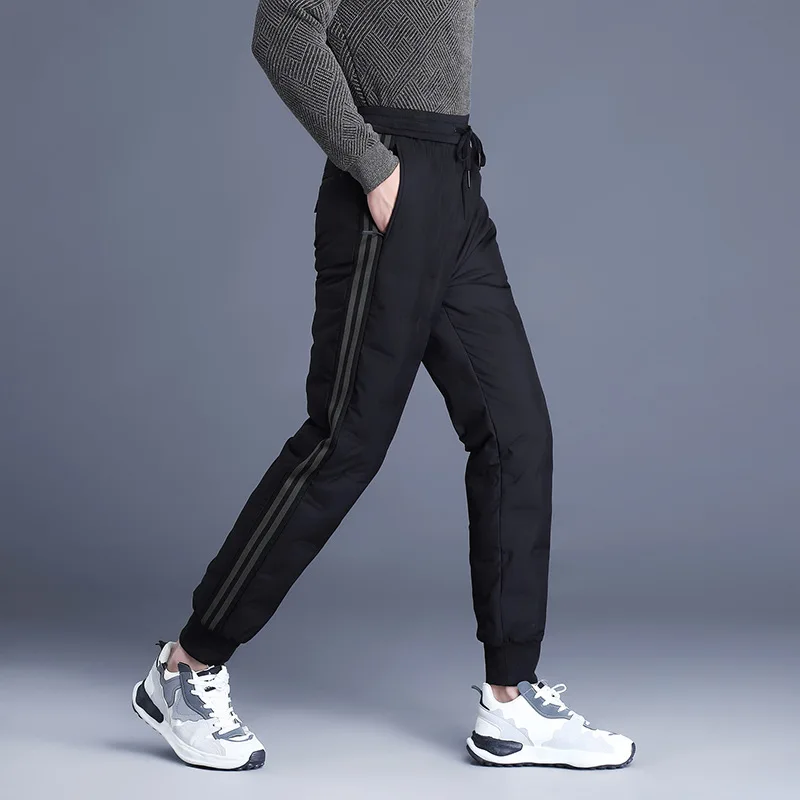 الشتاء 90 بطة أسفل السراويل الرجال النساء في الهواء الطلق الدافئة صوف مبطن يندبروف الحرارية أسفل السراويل الأزواج calcas masculina PT-610