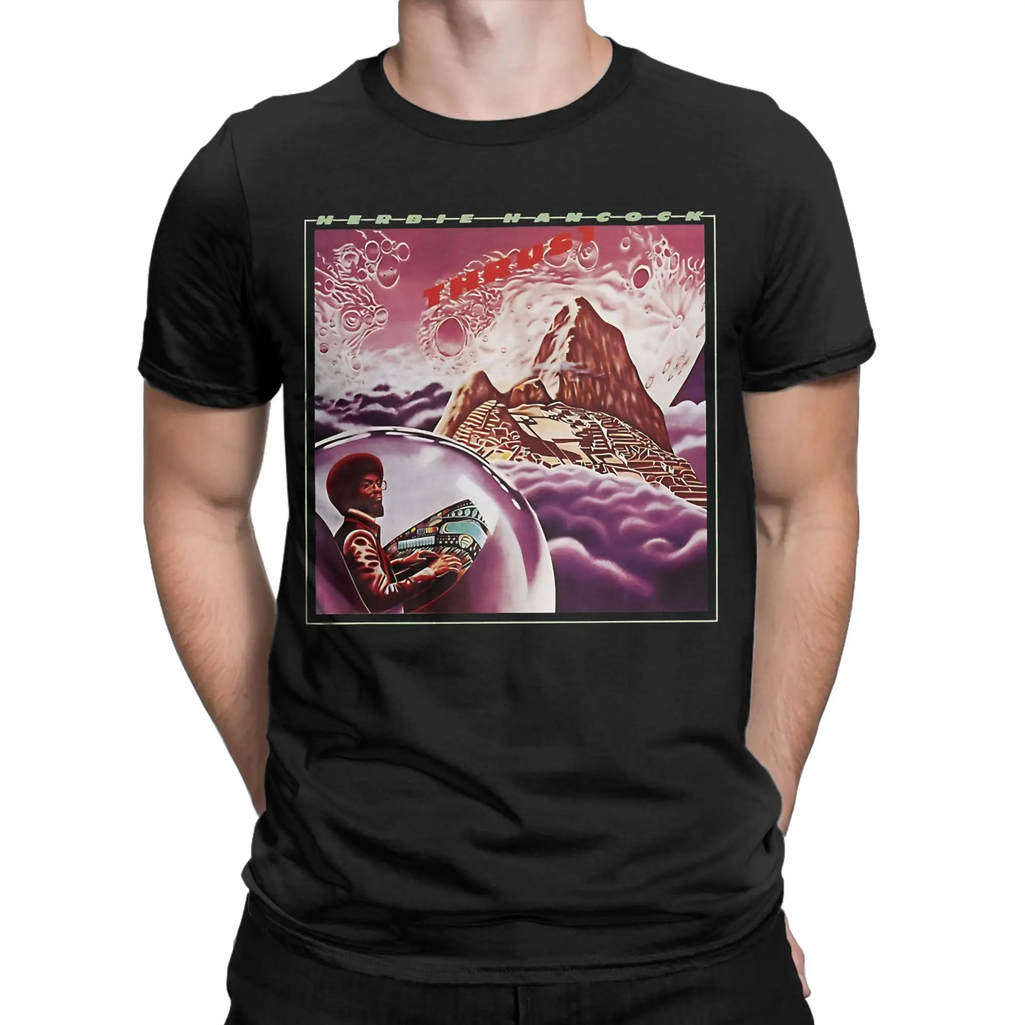 Retro   T Shirt Summer Herbie Hancock Novelty T-Shirts Men 100 Cotton Round Neck Plus Size Top Tees Short Sleeve Awesome Tops