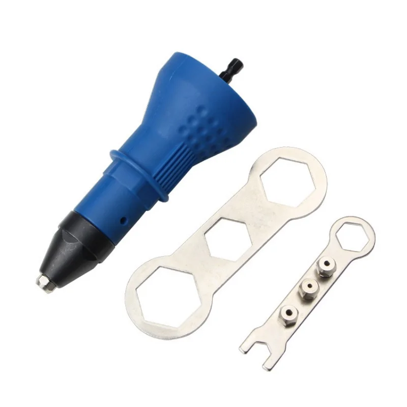 Electric Rivet Nut Gun Pull Drill Riveter Conversion Adapter For Cordless Rivete Nozzle Nut Tool Multifunction Nail Gun Tool