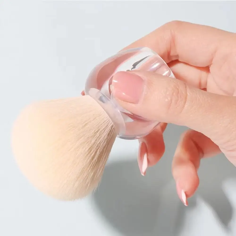Regali Pennello per fard portatile multifunzione con scanalature Pennelli per strumenti per unghie Strumento per trucco Piccoli pennelli per cipria in polvere