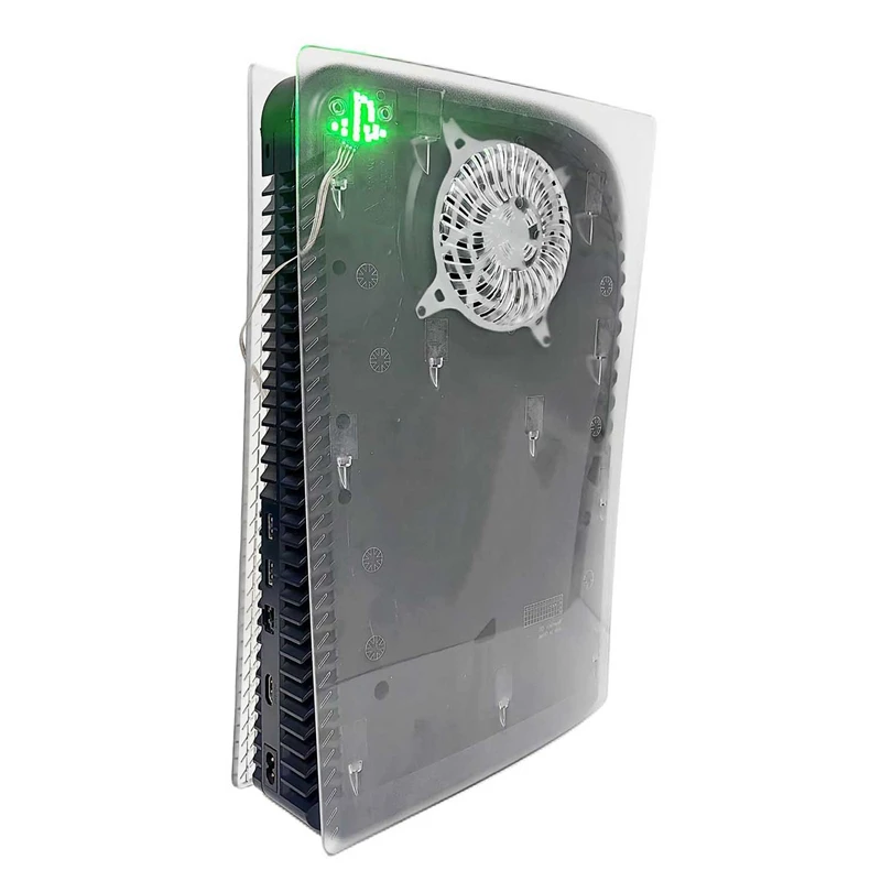 

Корпус для Disc Edition, прозрачная лицевая панель, охлаждающие вентиляционные отверстия, игровая консоль, жесткая сменная боковая крышка корпуса