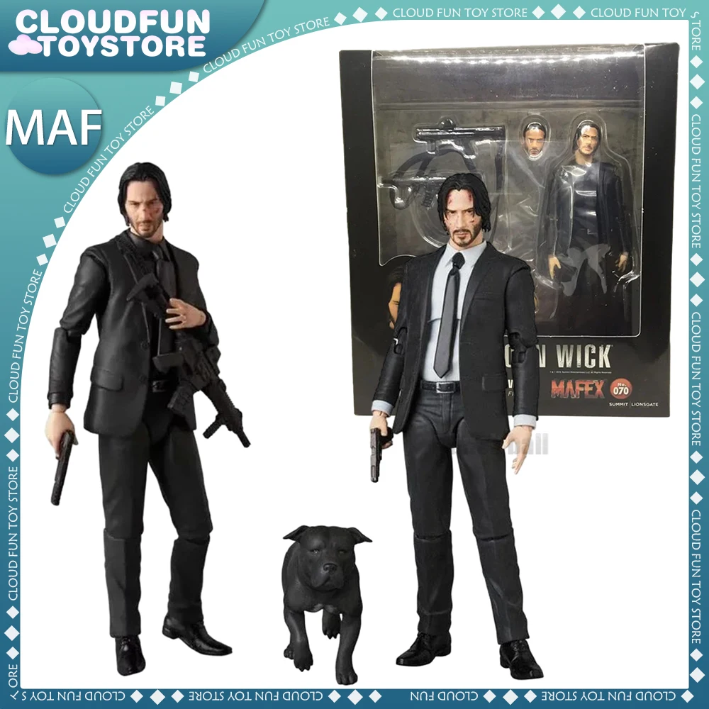 

Аниме Mafex 085, фигурки Джон фитиль с собаками, экшн-фигурки Джон фитиль Maf 070, модель детской фигурки, украшение для куклы, подарок на день рождения