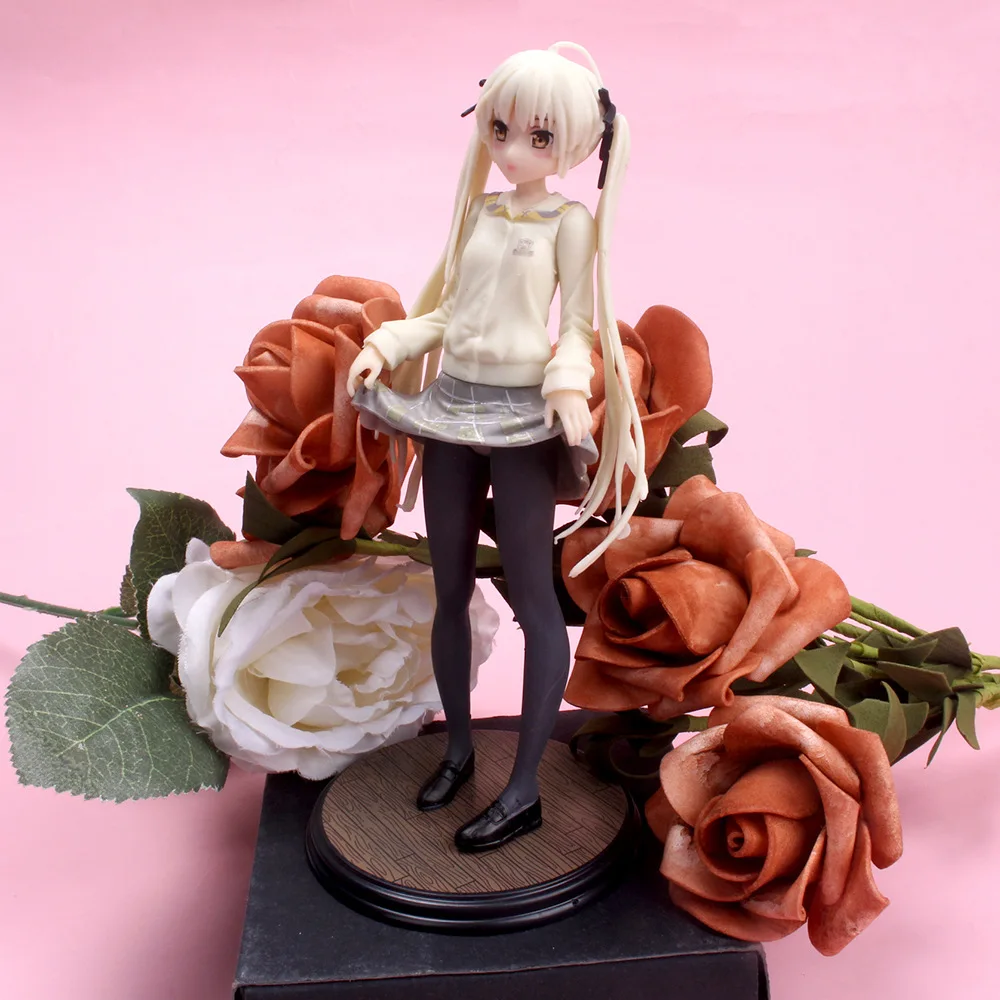 

Аниме-фигурка Kasugano Sora, 17 см, двухмерная Соблазнительная Униформа с двойным конским хвостом, стоящая модель, игрушки, ПВХ Коллекционная кукла