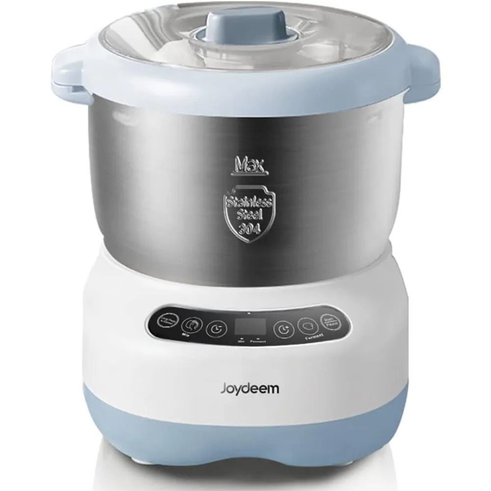 

Electric Dough Maker with Ferment Function, Microcomputer Timing, Face-up Touch Panel, 6.6Qt, 304 Stainless Steel