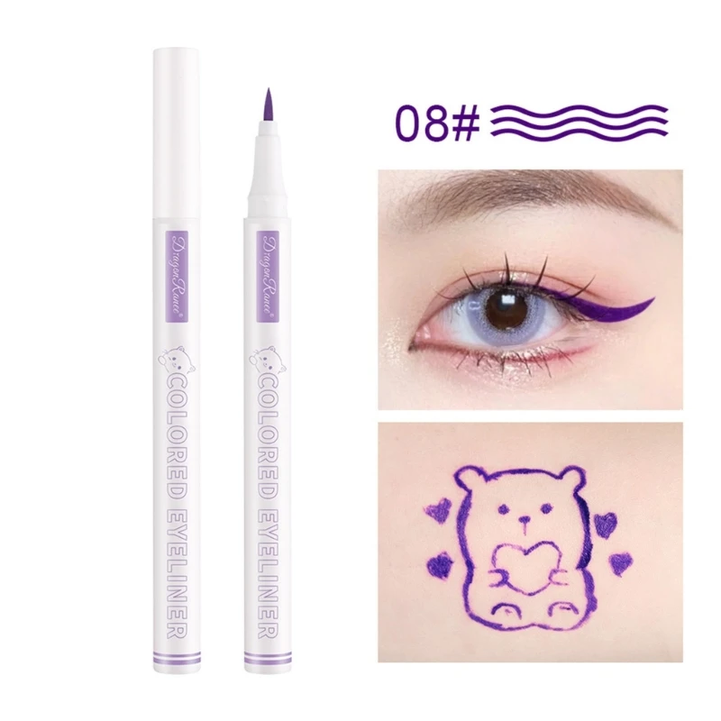 Gekleurde Gel Eyeliner Potlood Waterdichte Langdurige Eyeliners Kleurrijke Oogmake-up Pen Matte Eyeliners Potlood Cadeau