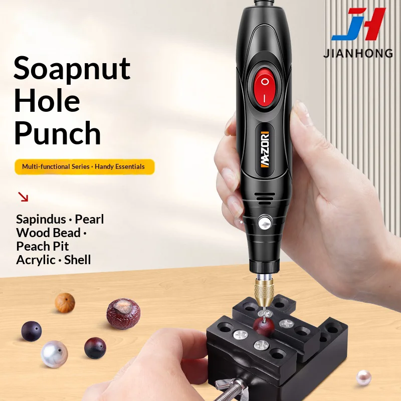 JB Mini Electric Mill with Speed Regulation, Small Handheld Grinder, Jade and Wood Carving, DIY Cutting Tools, 18000RPM, 24V