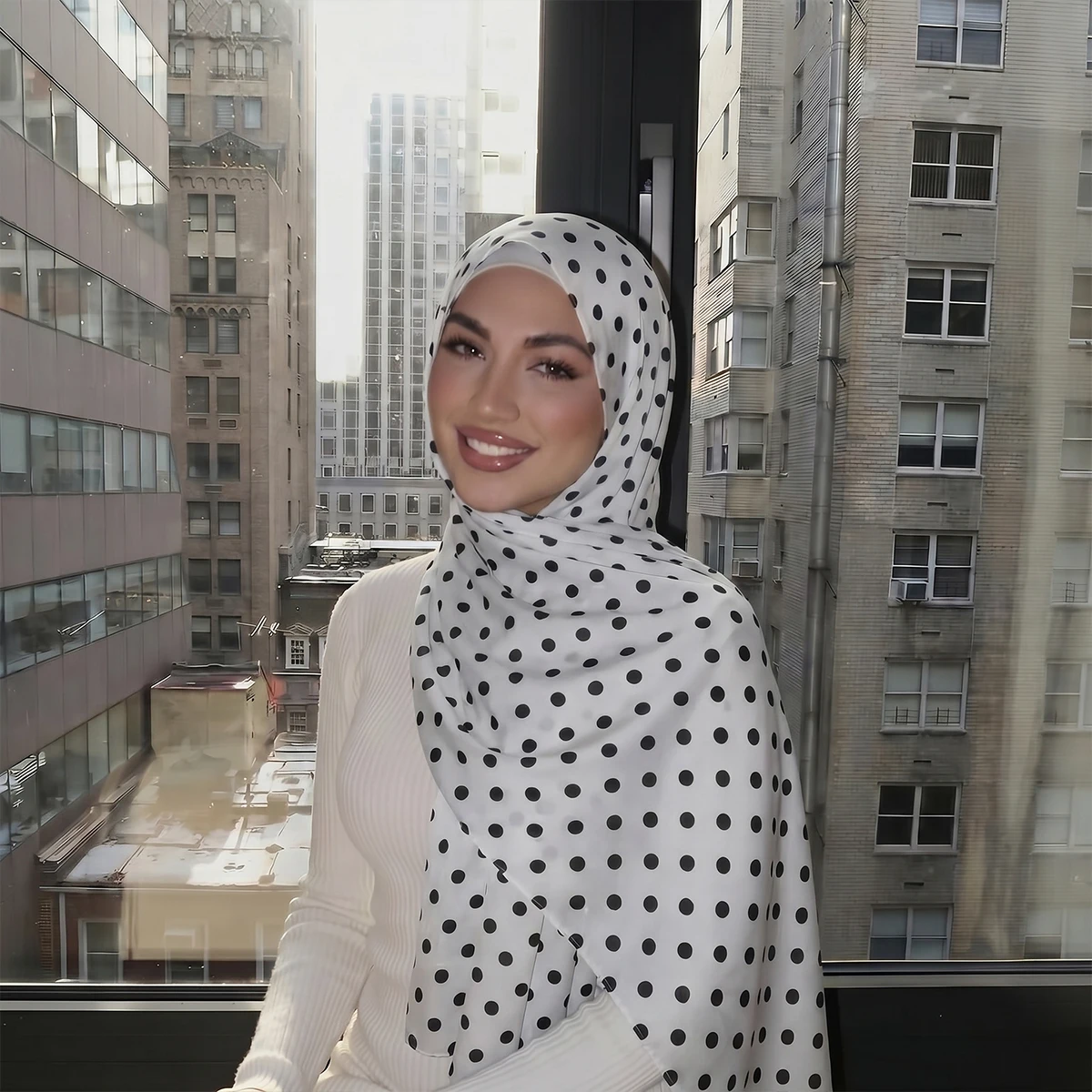 Neuer Damen-Hijab-Schal mit Aquarellmuster, Vintage-Luxus-Strandtuch, 180 cm langes Kopftuch, Bohemien-Muslim-Accessoires – Detail 3