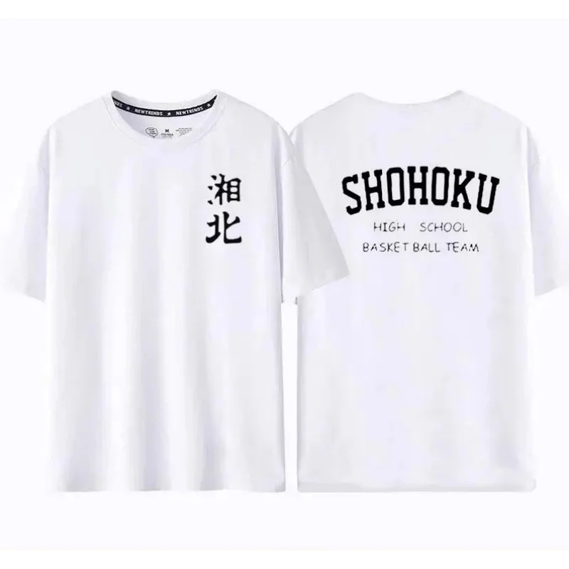 男性用バスケットボールトレーニングTシャツ,アニメ孫悟空,赤木,古着,三八木,桜木,ルカワ,コットントップ