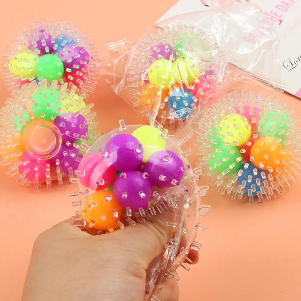 Pressure Balls Parent-child Communication Hedgehog Pressure Ball Creative Tpr Soft Rubber Decompression Toy Middle Ball