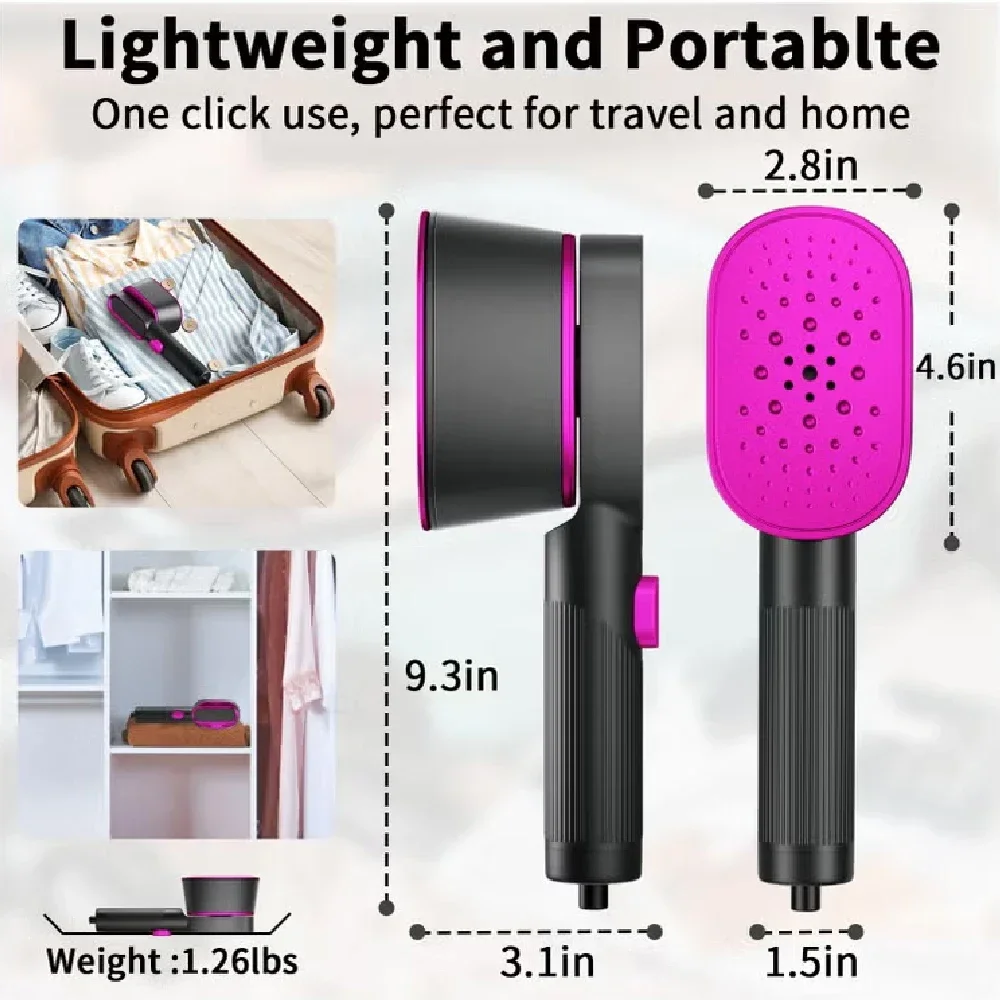 Handheld Steam Iron Garment Steamer Portable Mini for Clothes Fast Heating Travel Garment Fabric Press Machine with Home