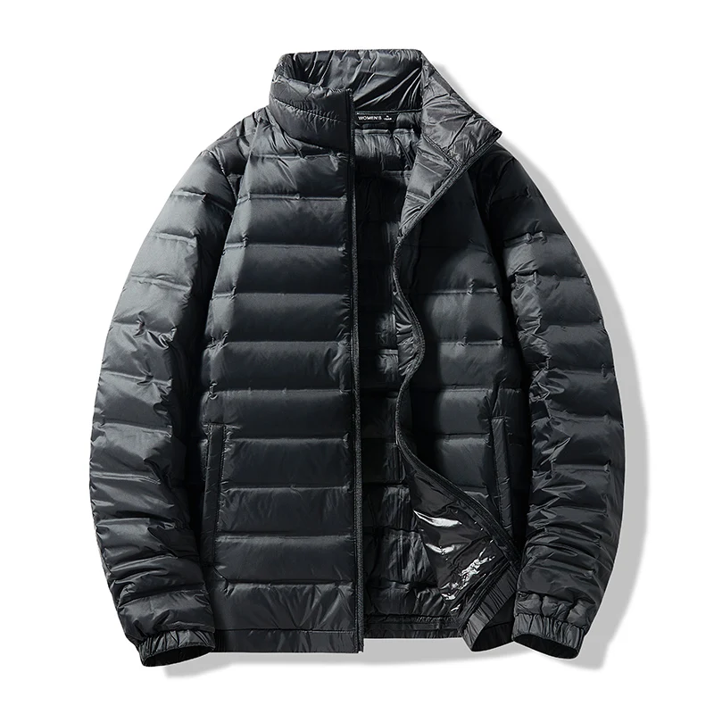 جديد الخريف والشتاء زوجين 90 بطة بيضاء أسفل أسفل سترة، الوقوف طوق، عارضة تنوعا، رقيقة جدا ودافئة سترة