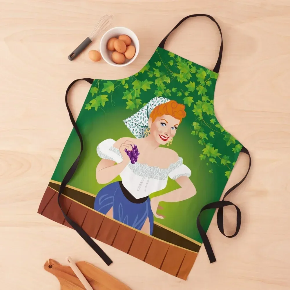 

Grape stomping Apron Kitchen Apras Man Women's Dress Things For The Kitchen for women halloween Apron