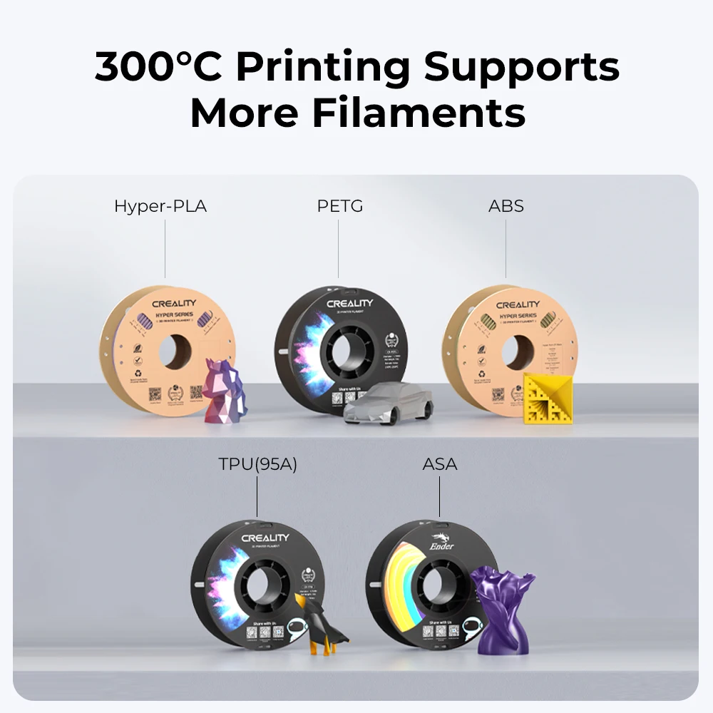 طابعة Creality Ender 3 V3 SE/Ender 3 V3 KE ثلاثية الأبعاد طباعة عالية السرعة متصلة للتحكم الذكي التسوية التلقائية X-محور السكك الحديدية الخطية