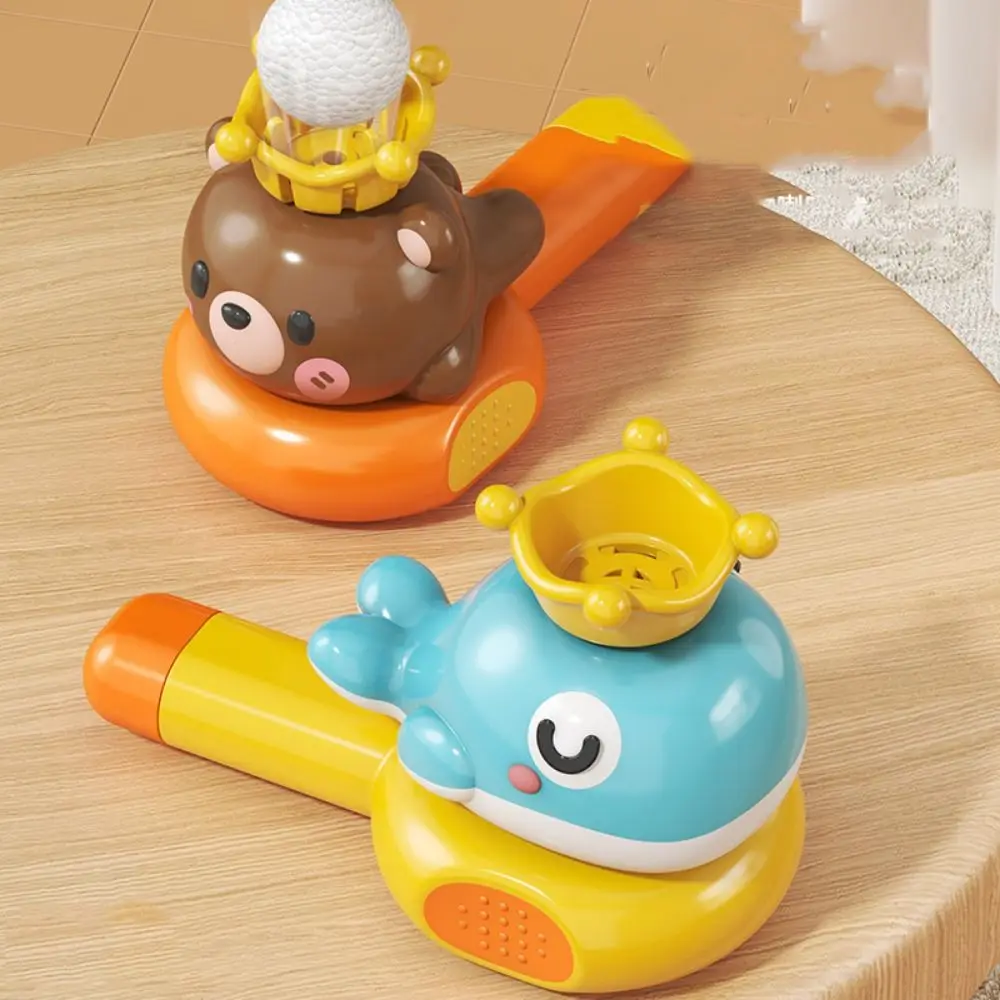 2 in 1 Trumpet Blowing Ball Toys Whistle Blowing Music Whale Floating Ball Blowing Toy Blow Pipe Balls Mini Sensory Baby Toy