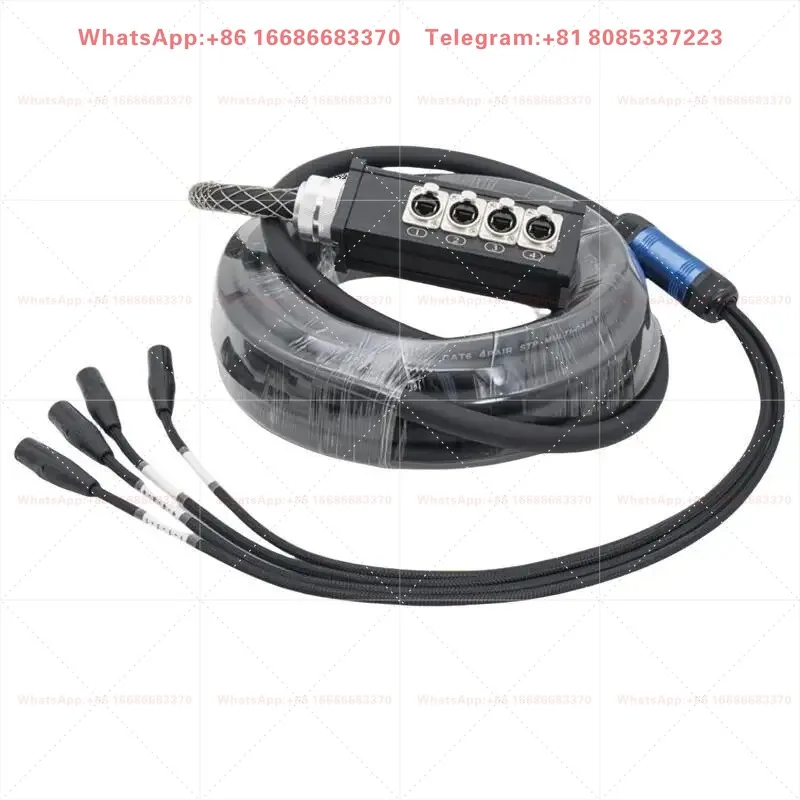 SND108-4CH Yinyu 4-Channel RJ45 CAT6 Snake Cable for Digital Audio and DMX Connectivity in LED Screens and XLR Systems