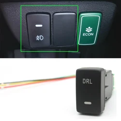 Power Supply Automobile DRL Front Fog Light Rear Mirror Heating Radar Button Switch For Honda Fit Civic Odyssey CRV 2007 - 2013