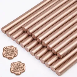 Champagne Color Sealing Wax Sticks, 20pcs Wax Seal Sticks, Glue Gun Sealing Wax Sticks for Wedding Invitations, Letter, Envelope