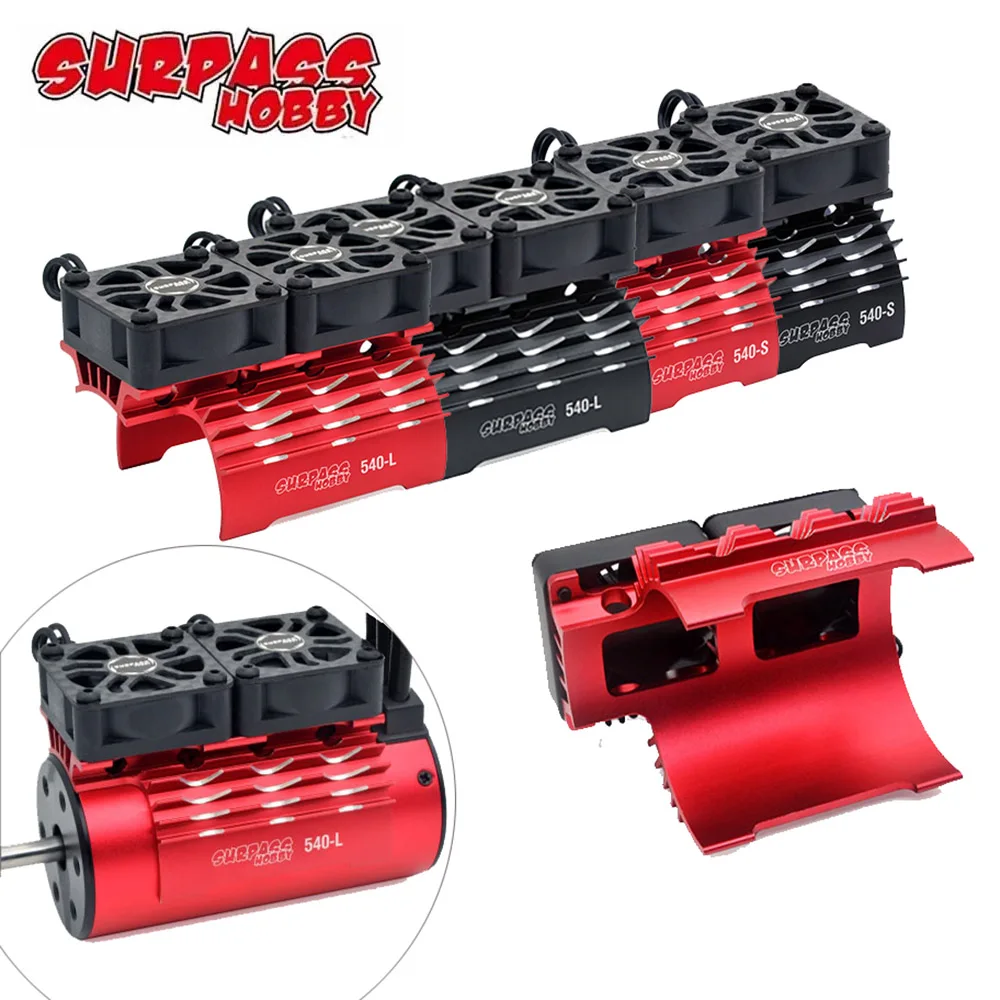 SURPASS HOBBY 36mm 40-42mm 55-58mm Brushless Motor Cooling Fan  for 540 550 3650 3660 4268 4274 1/10 1/7 1/8 1/5 RC Car