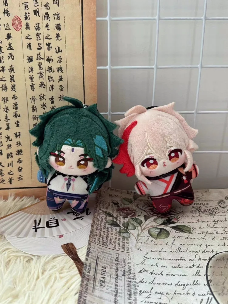 Anime Kaedehara Kazuha Genshin Impact Xiao Wanderer Venti Pendant Keychain Plush Doll Toys Stuffed Plushie a7137 Gift