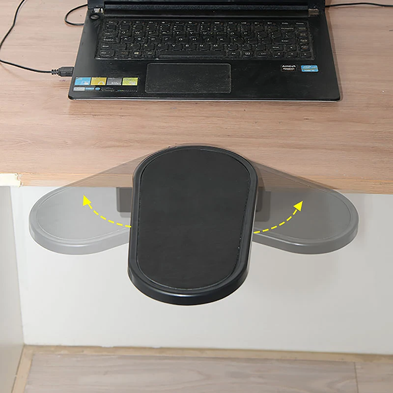 Computer Arm Rest For Desk Adjustable Ergonomic Wrist Rest Support For Keyboard Armrest Extender Rotating Mouse Pad Holder