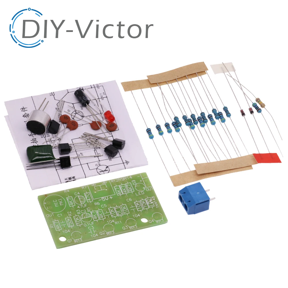 Electronic Acoustic Clap Control Switch DIY Kit Sound Sensor Electronic Circuit DIY Suit Integrated PCB Module