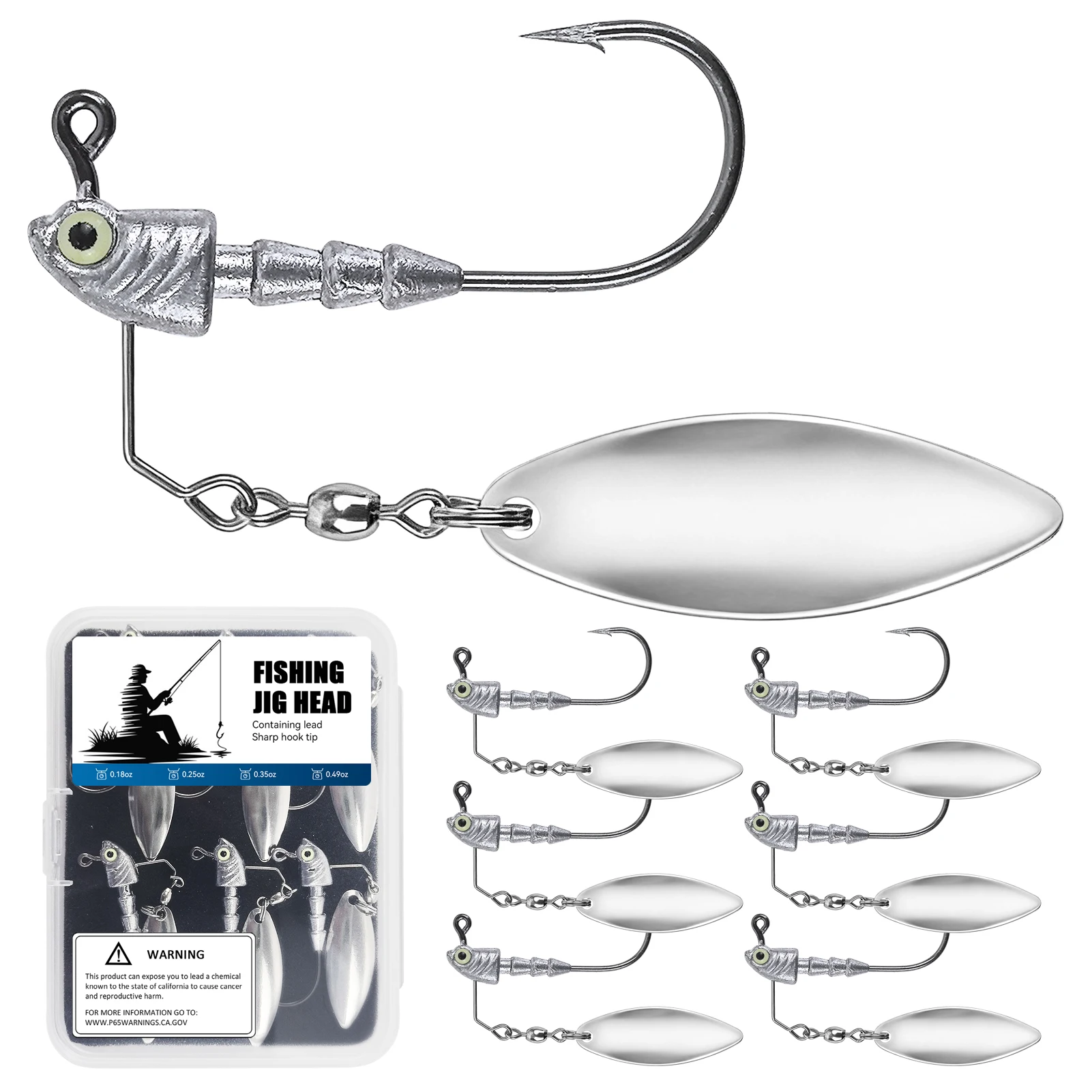 

БЕСПЛАТНО: Набор рыболовных джиг-головок FREE FISHER (6 шт./упаковка), 5г/7г/10г/14г, с лепестком Underspin для морской рыбалки, приманки-спиннеры