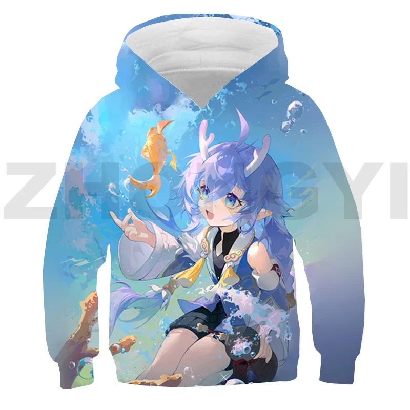 

Cute Honkai Impact 3rd Game 3D Hoodie Kids Merch Warm Oversized Sweatshirt Daily Lounge Wear Cartoon Printed Pullovers Clothes